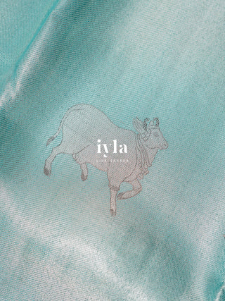 The Pichwai Painting Inspired Holy cows Kanjeevaram