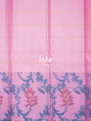 The Ikkat Inspired Kanjeevaram in Apple Red