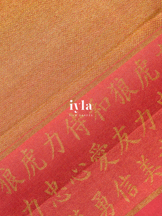The Art of Japan Silk Saree in Boysenberry