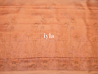 The Japanese Flower Field Kanjeevaram in Lavender