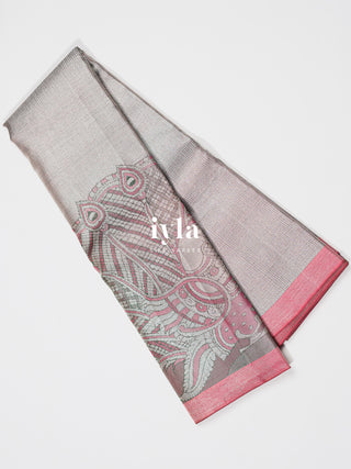 The Indian kalamkari Peacock Weave Kanjeevaram