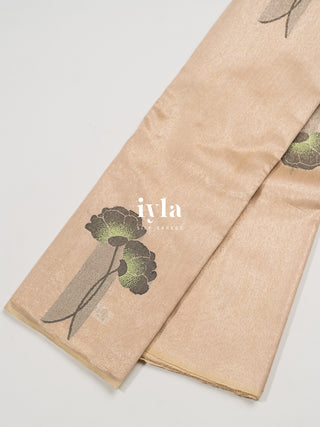 The Champagne Pearl Carnation Dream Kanjeevaram