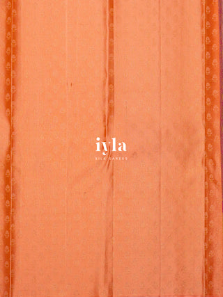 The Korean Hibiscus Kanjeevaram in Peachy Pink