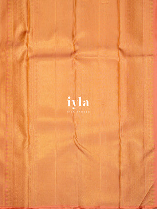 The Korean Hibiscus Kanjeevaram in Peachy Pink