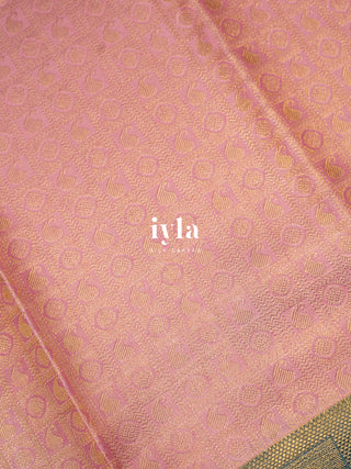 The Divine Krishna Leela Kanjeevaram in Sea Pink