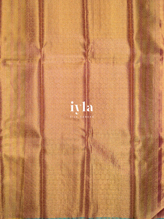 The Krishna Leela Kanjeevaram in Pear Green