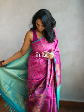 The Barbie core Enchanted Wild Lily Kanjeevaram