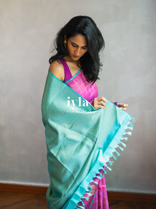 The Barbie core Enchanted Wild Lily Kanjeevaram