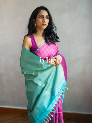 The Barbie core Enchanted Wild Lily Kanjeevaram
