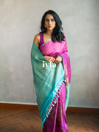 The Barbie core Enchanted Wild Lily Kanjeevaram