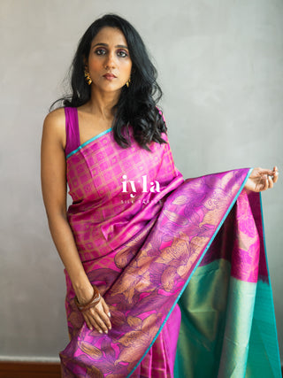 The Barbie core Enchanted Wild Lily Kanjeevaram