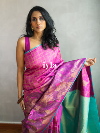 The Barbie core Enchanted Wild Lily Kanjeevaram