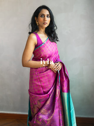 The Barbie core Enchanted Wild Lily Kanjeevaram