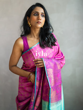 The Barbie core Enchanted Wild Lily Kanjeevaram