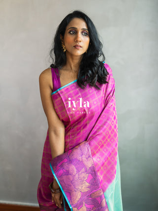 The Barbie core Enchanted Wild Lily Kanjeevaram