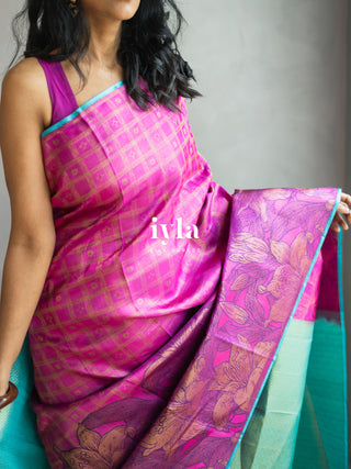 The Barbie core Enchanted Wild Lily Kanjeevaram