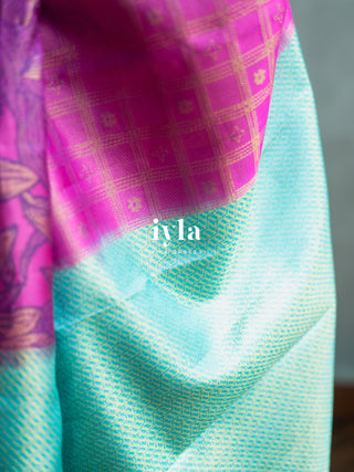 The Barbie core Enchanted Wild Lily Kanjeevaram
