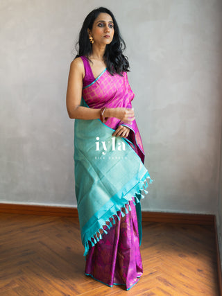 The Barbie core Enchanted Wild Lily Kanjeevaram