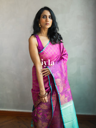 The Barbie core Enchanted Wild Lily Kanjeevaram