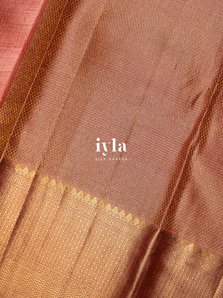 The Lotus DayDream Kanjeevaram in Flamingo Pink