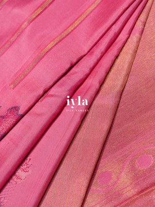 The Taffy Pink Lotus Dream Kanjeevaram