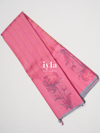 The Taffy Pink Lotus Dream Kanjeevaram