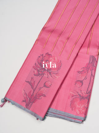 The Taffy Pink Lotus Dream Kanjeevaram
