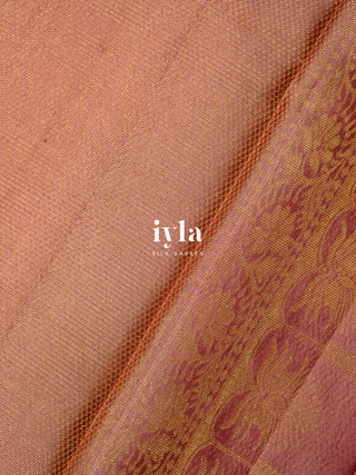 The Lotus DayDream Kanjeevaram in Flamingo Pink