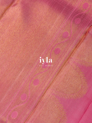 The Taffy Pink Lotus Dream Kanjeevaram