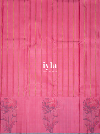 The Taffy Pink Lotus Dream Kanjeevaram