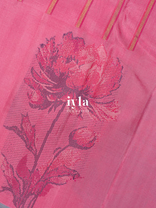 The Taffy Pink Lotus Dream Kanjeevaram
