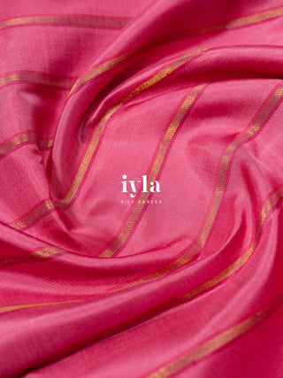 The Taffy Pink Lotus Dream Kanjeevaram
