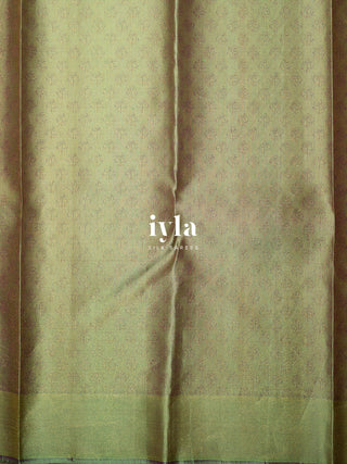 The Lotus Pond Kanjeevaram in Sea Green