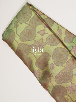 The Lotus Pond Kanjeevaram in Sea Green