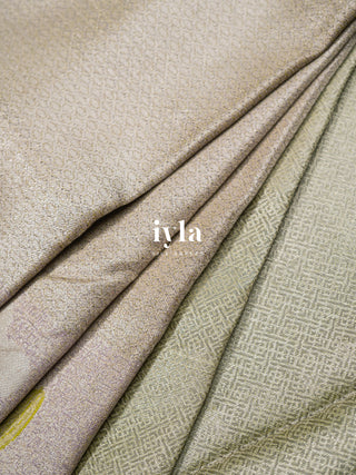 The Lotus Pond Kanjeevaram Dipped in Silver