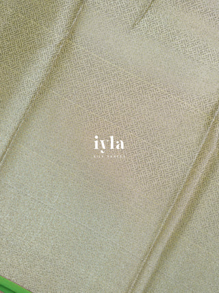 The Lotus Pond Kanjeevaram Dipped in Silver