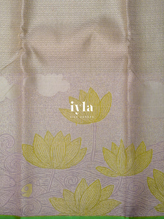 The Lotus Pond Kanjeevaram Dipped in Silver