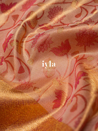 The Sacred Lotus Tissue Weave in Liquid Gold