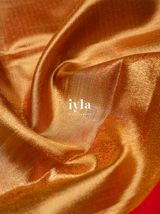 The Sacred Lotus Tissue Weave in Liquid Gold