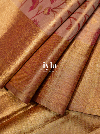 The Sacred Lotus Tissue Weave in Liquid Gold