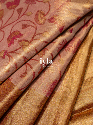 The Sacred Lotus Tissue Weave in Liquid Gold