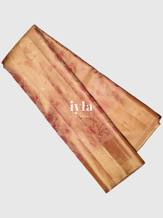 The Sacred Lotus Tissue Weave in Liquid Gold