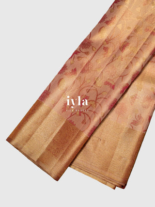 The Sacred Lotus Tissue Weave in Liquid Gold