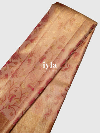 The Sacred Lotus Tissue Weave in Liquid Gold