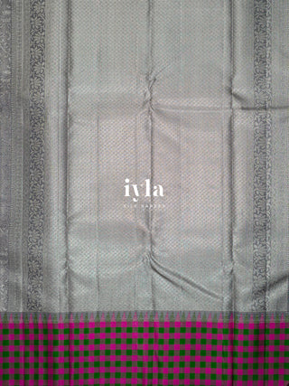 The Lotus Pond Kanjeevaram Dipped in silver