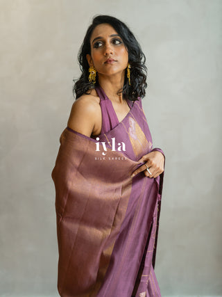 The Love Birds Kanjeevaram Enchantment in Purple Affair