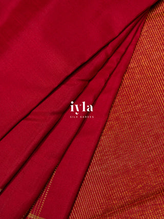 The Love Birds Kanjeevaram Enchantment in Carmine Red