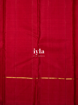 The Love Birds Kanjeevaram Enchantment in Carmine Red