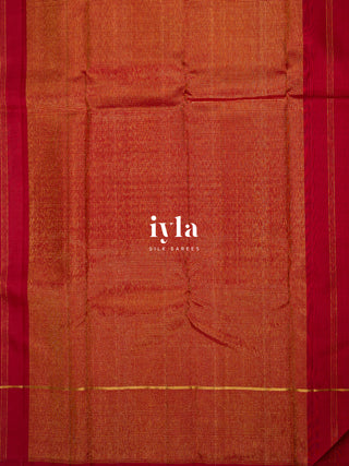 The Love Birds Kanjeevaram Enchantment in Carmine Red