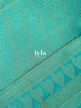 The Love Bomb Kanjeevaram in Glacier Blue